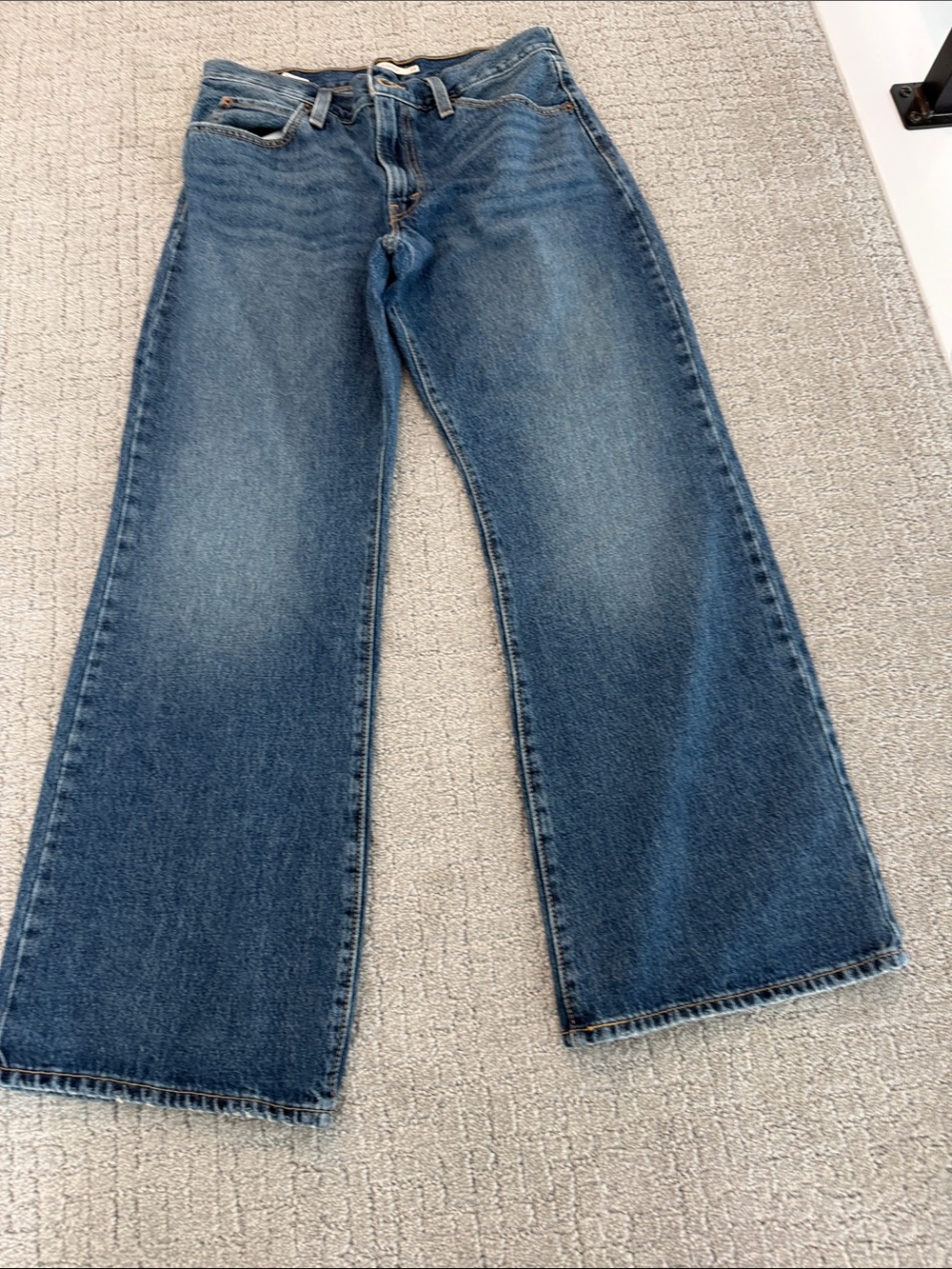 Women’s Levi, baggy boot, cut jeans